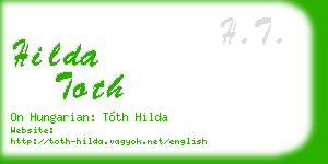 hilda toth business card